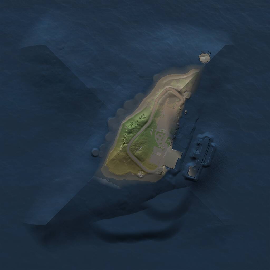 Rust Map: Procedural Map, Size: 1000, Seed: 532645, 2 Monuments