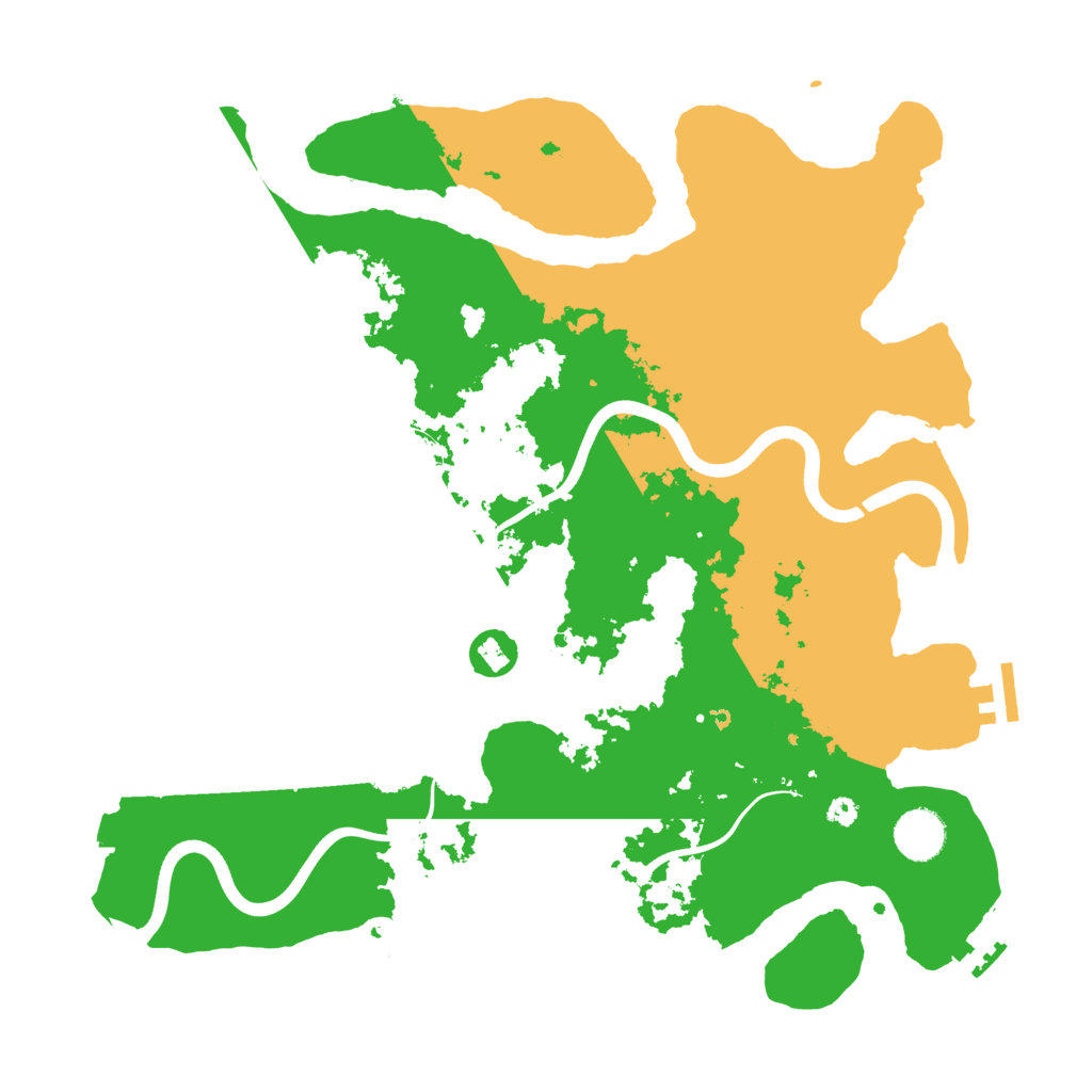Biome Rust Map: Procedural Map, Size: 3750, Seed: 72492493