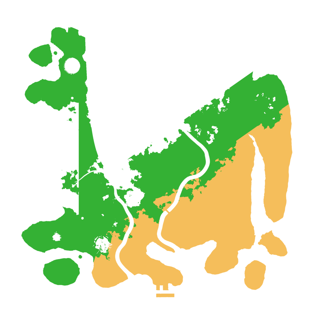 Biome Rust Map: Procedural Map, Size: 3500, Seed: 2068778122