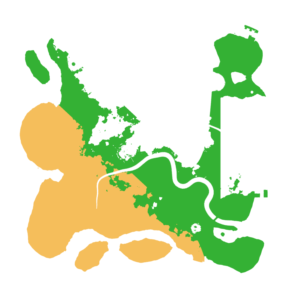 Biome Rust Map: Procedural Map, Size: 3000, Seed: 33551