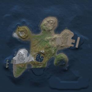 Thumbnail Rust Map: Procedural Map, Size: 1750, Seed: 1487642366, 4 Monuments