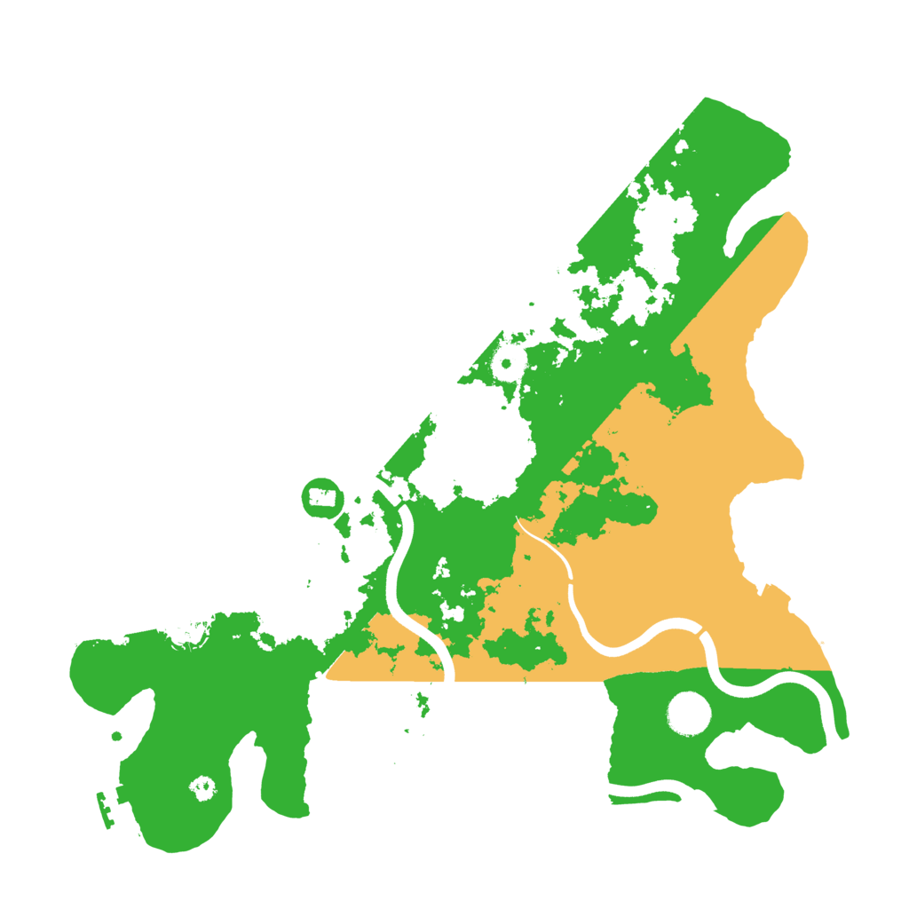 Biome Rust Map: Procedural Map, Size: 3700, Seed: 481436271