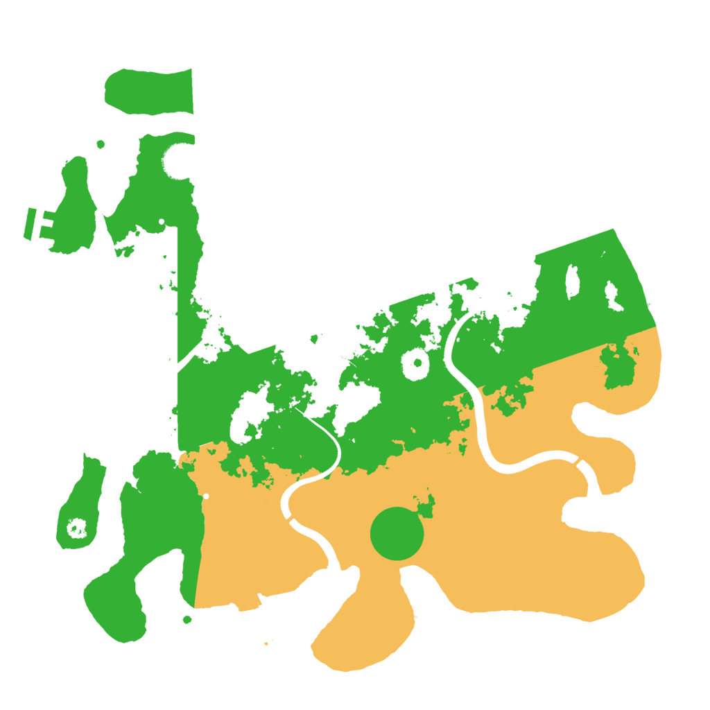 Biome Rust Map: Procedural Map, Size: 3500, Seed: 1018774507