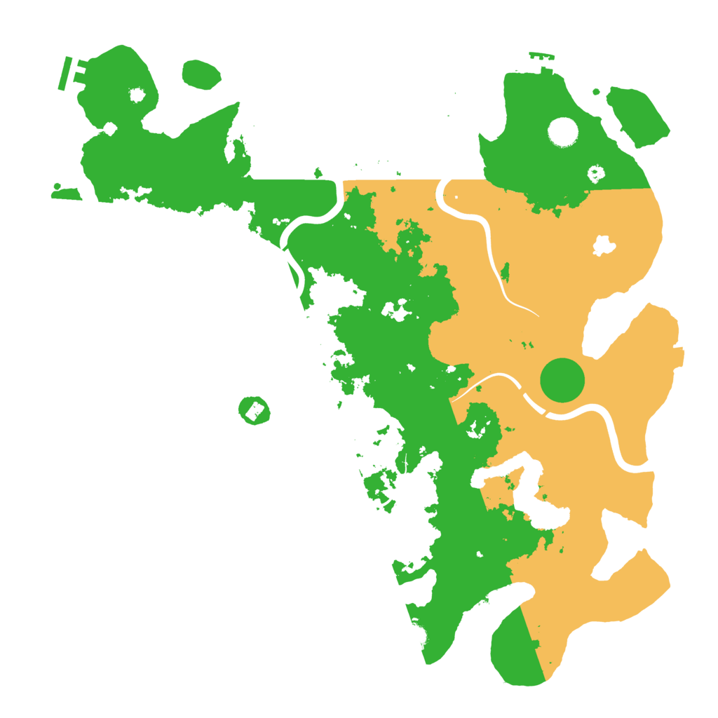 Biome Rust Map: Procedural Map, Size: 4250, Seed: 32343