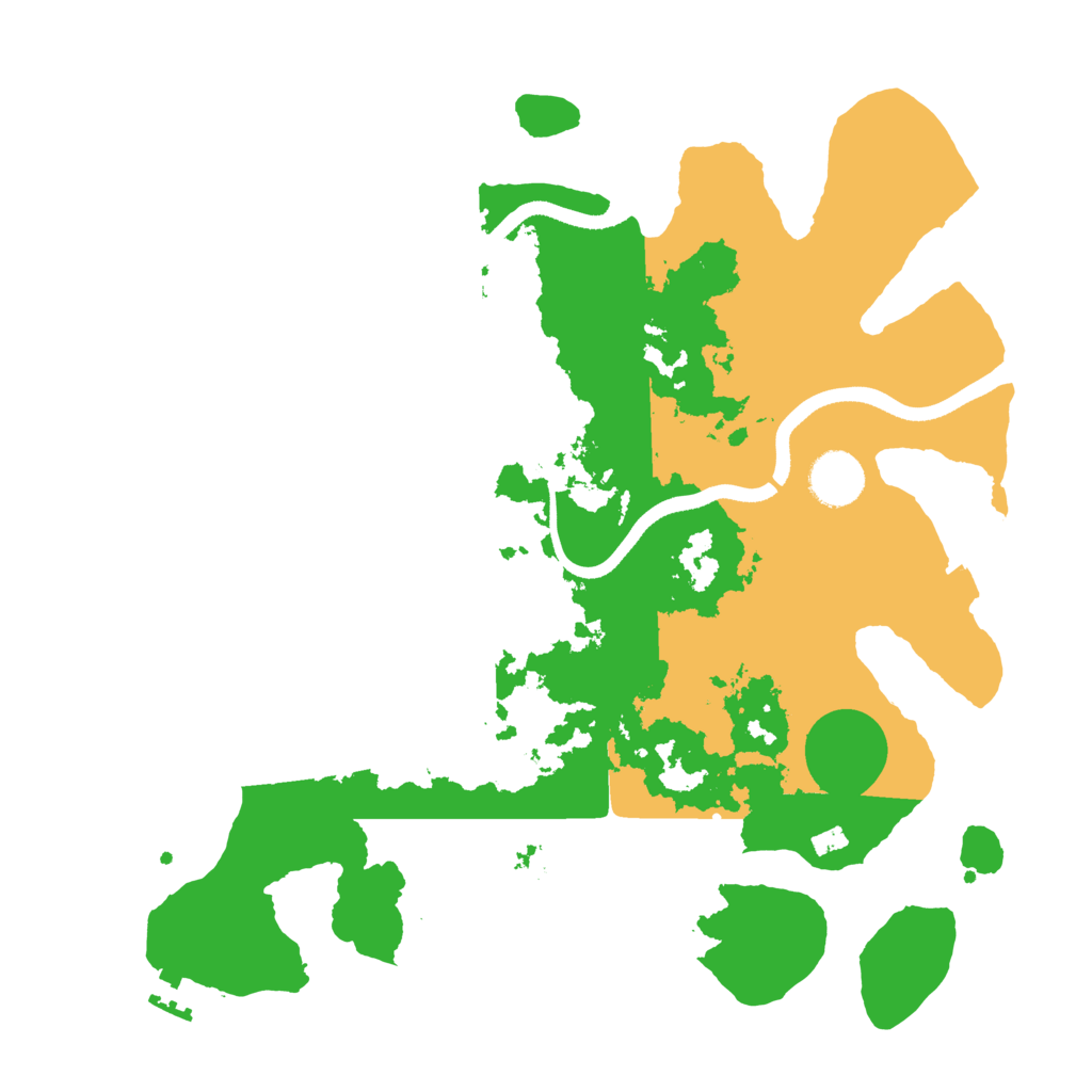Biome Rust Map: Procedural Map, Size: 3500, Seed: 1160
