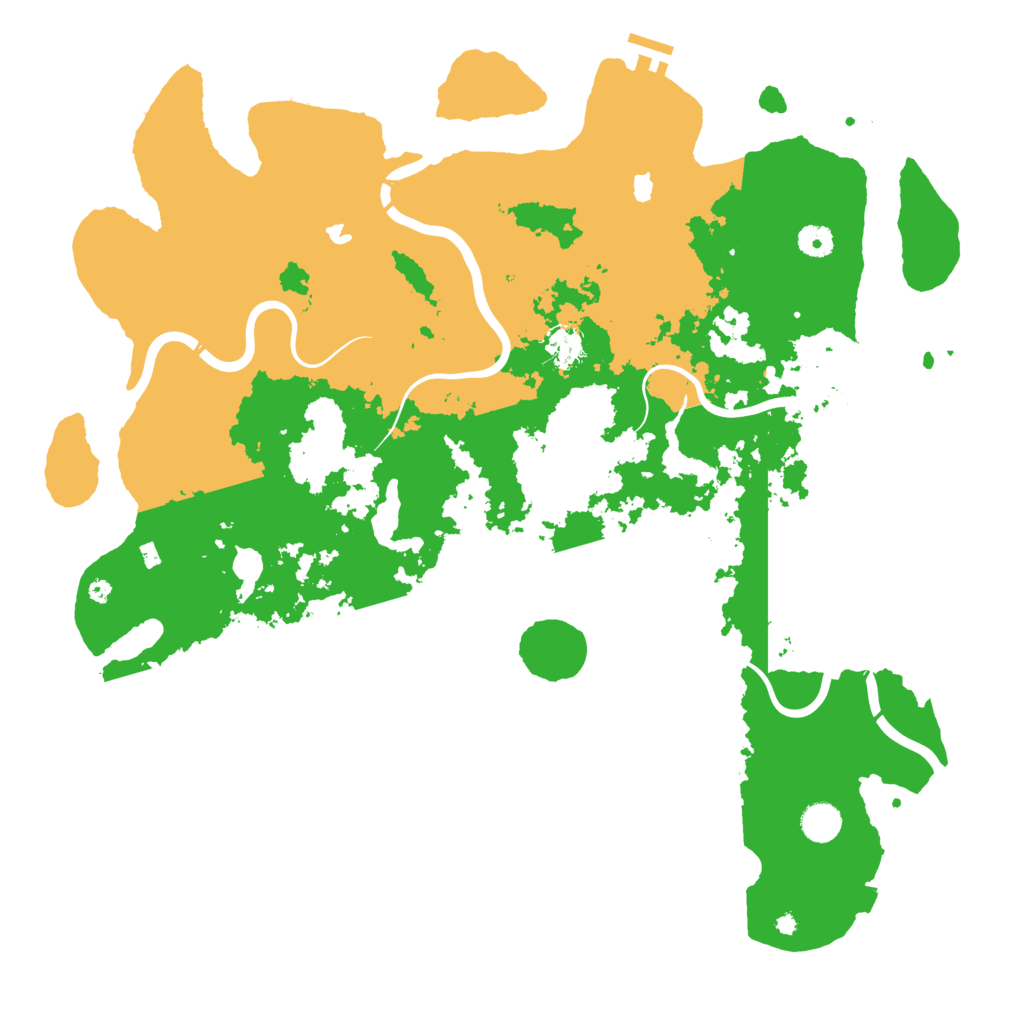 Biome Rust Map: Procedural Map, Size: 4500, Seed: 1895460955