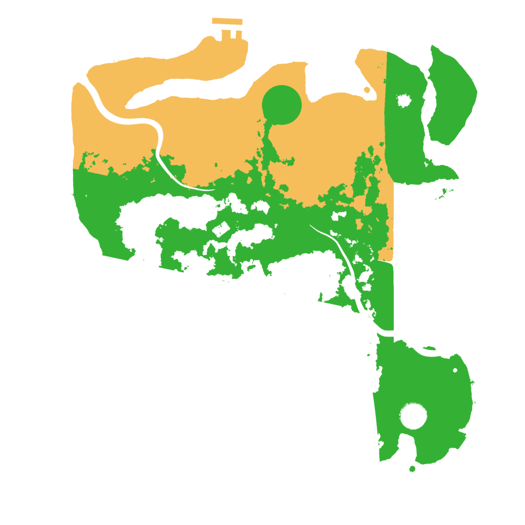 Biome Rust Map: Procedural Map, Size: 3500, Seed: 745197881