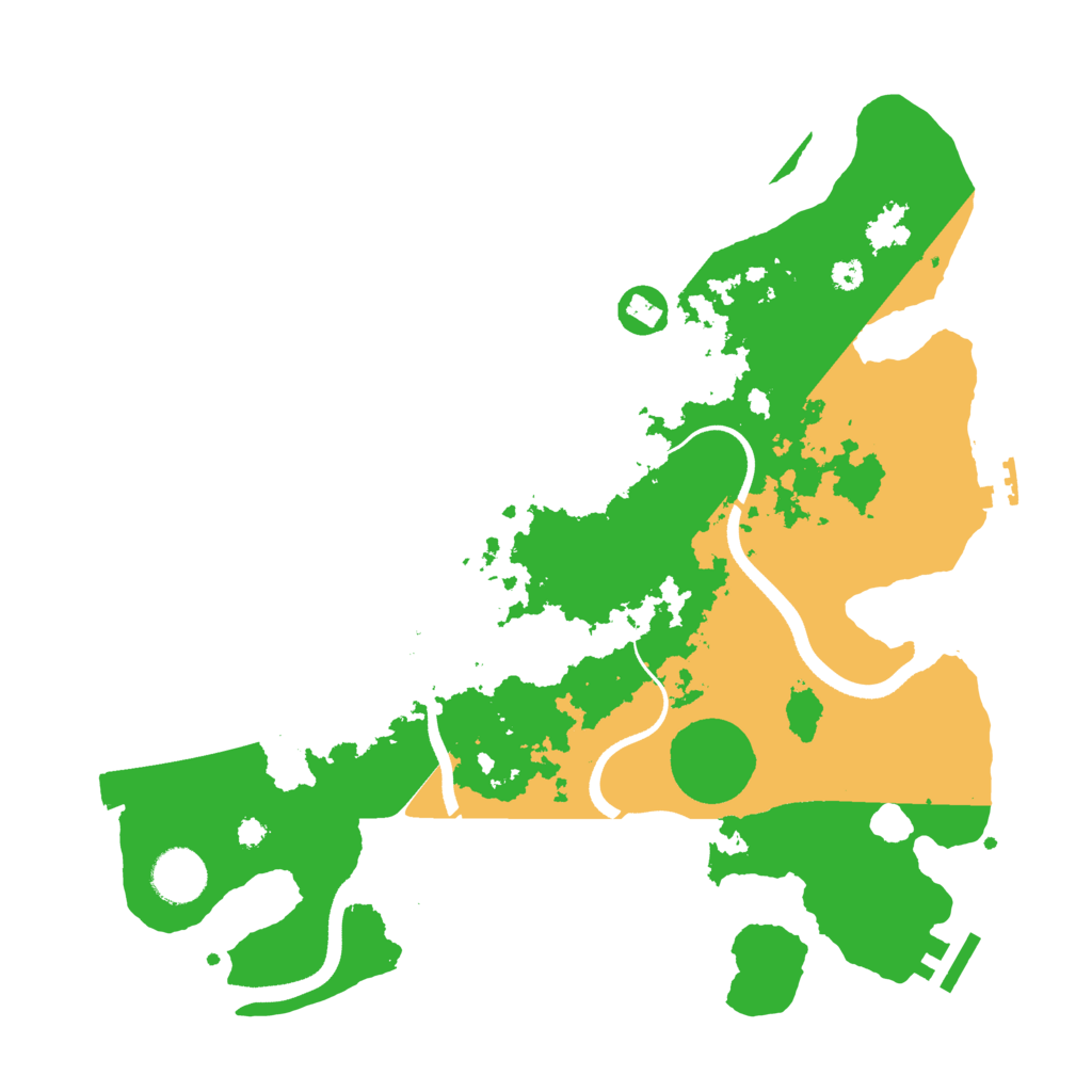 Biome Rust Map: Procedural Map, Size: 3500, Seed: 274581301