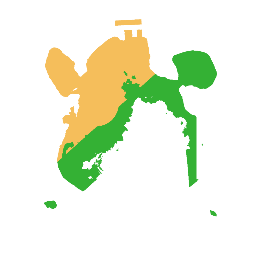 Biome Rust Map: Procedural Map, Size: 2000, Seed: 1153980438