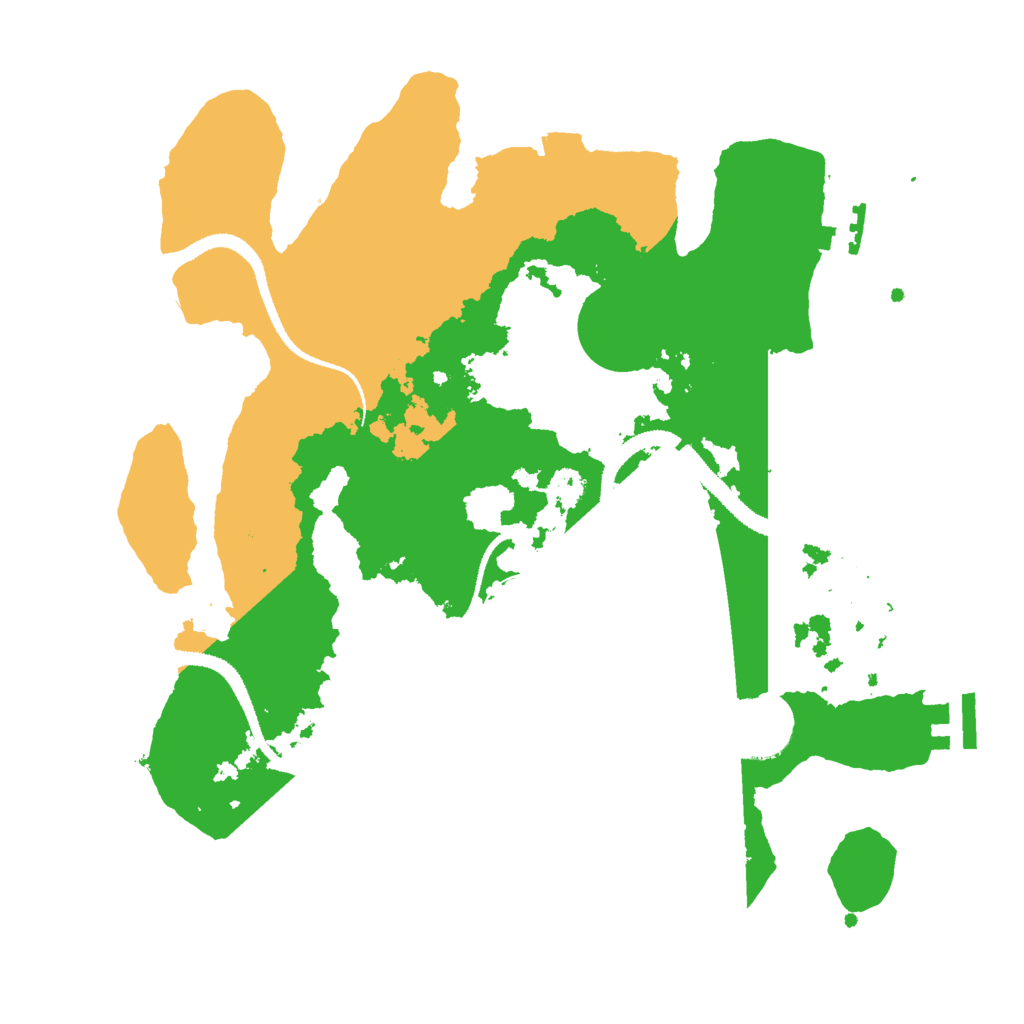Biome Rust Map: Procedural Map, Size: 3000, Seed: 1153980438