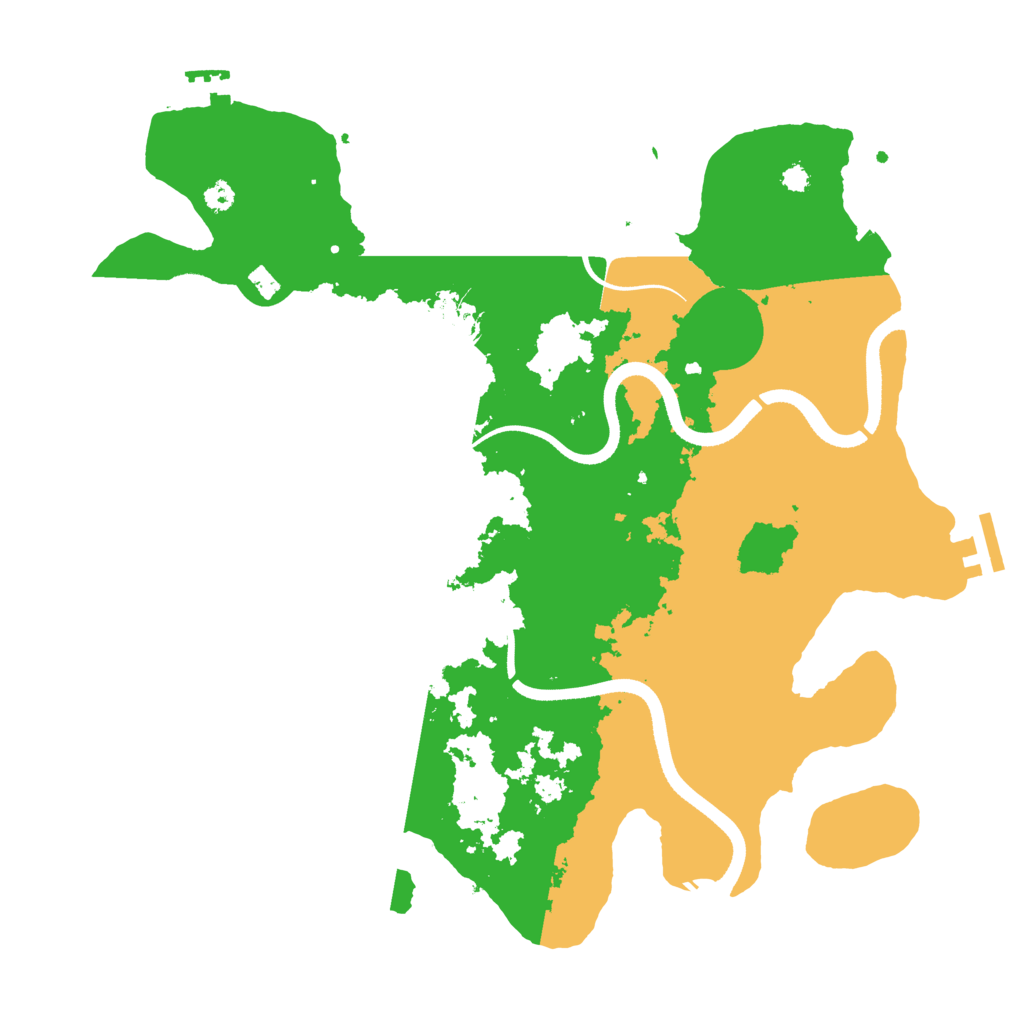 Biome Rust Map: Procedural Map, Size: 3500, Seed: 912090082