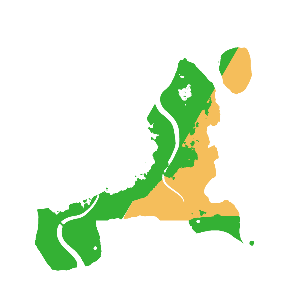 Biome Rust Map: Procedural Map, Size: 2500, Seed: 989