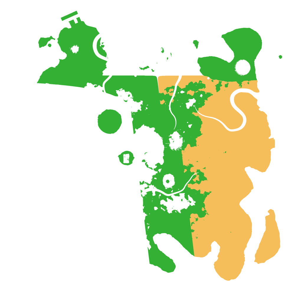 Biome Rust Map: Procedural Map, Size: 3500, Seed: 1436928