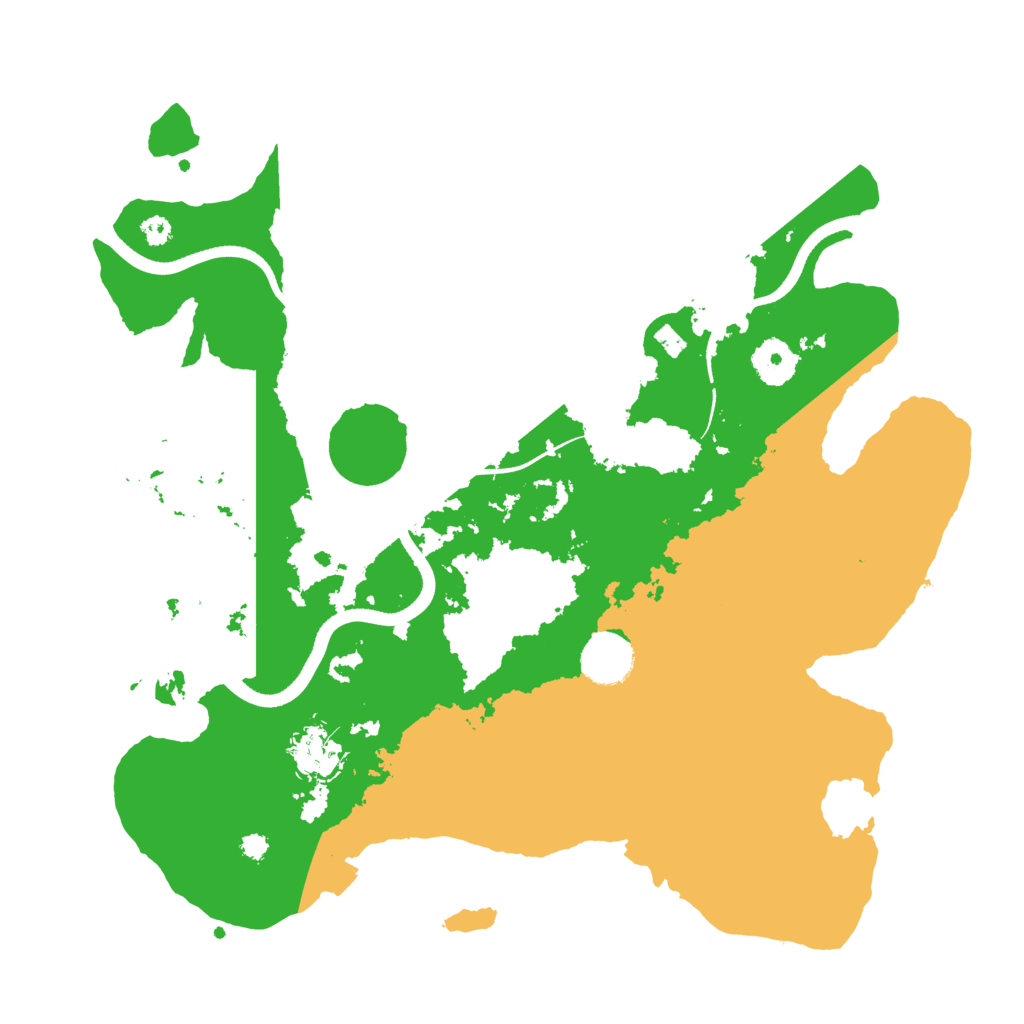 Biome Rust Map: Procedural Map, Size: 3500, Seed: 523674545
