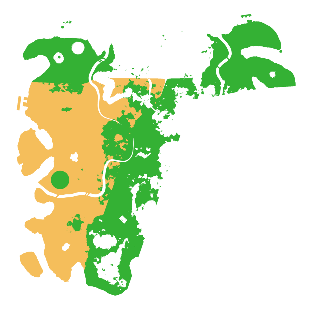Biome Rust Map: Procedural Map, Size: 4500, Seed: 290947299