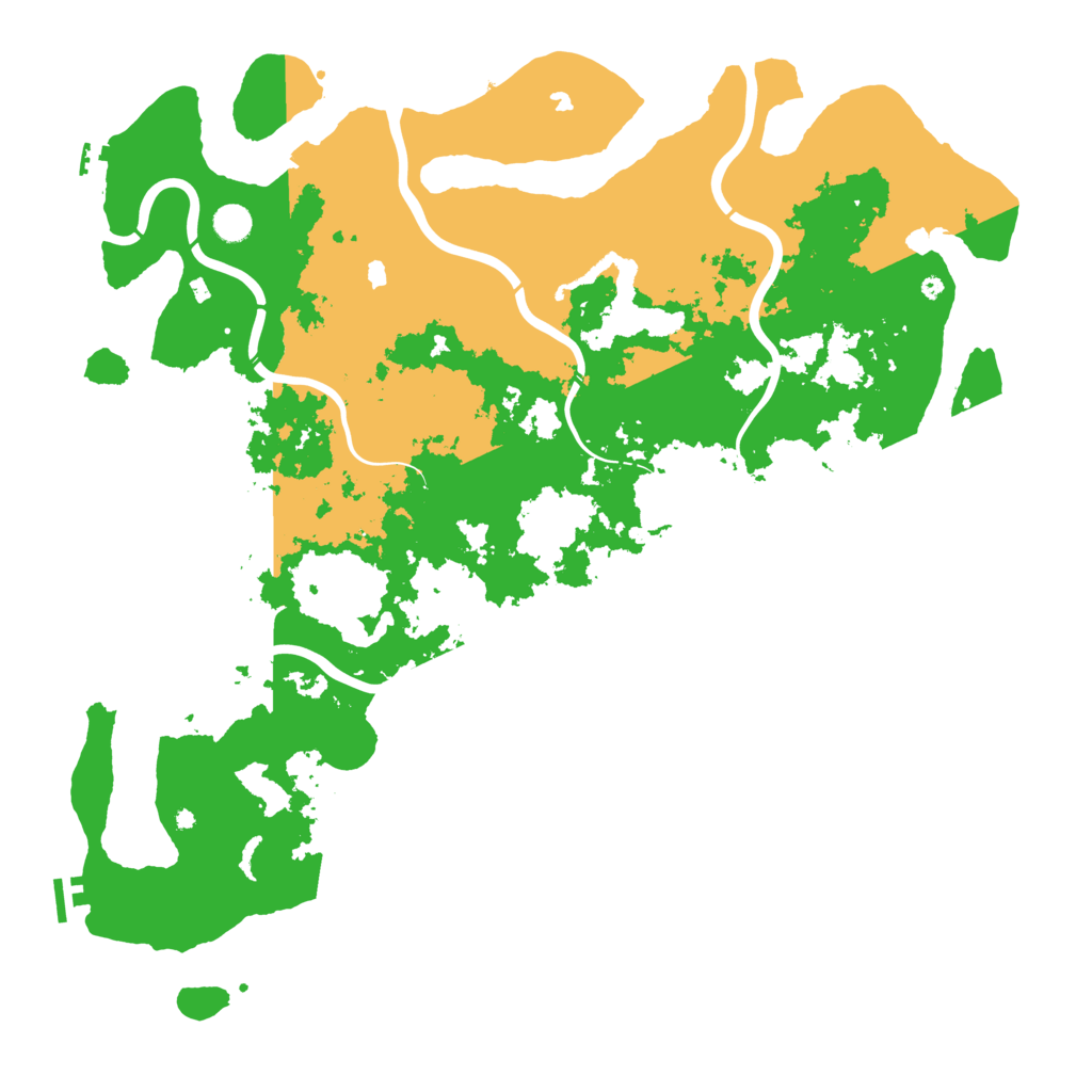 Biome Rust Map: Procedural Map, Size: 5000, Seed: 1256638214