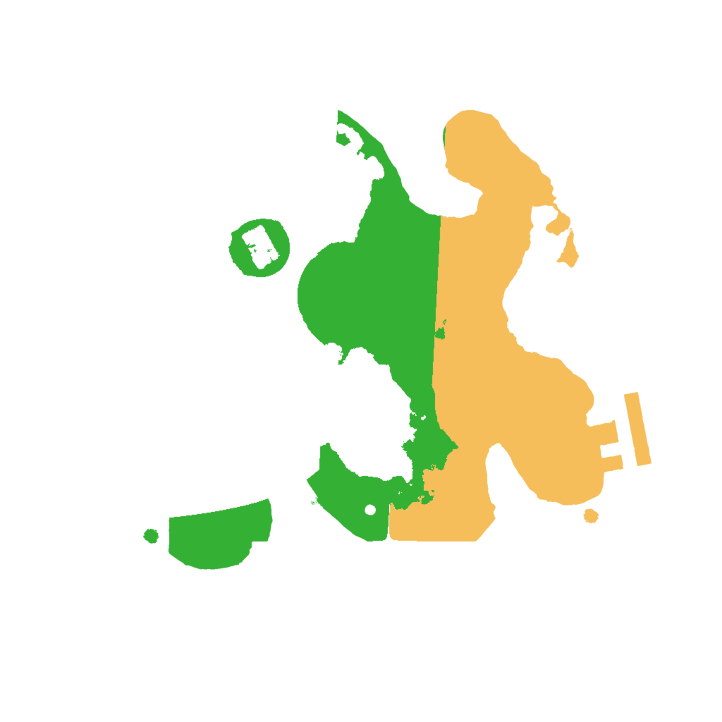 Biome Rust Map: Procedural Map, Size: 2000, Seed: 271092117