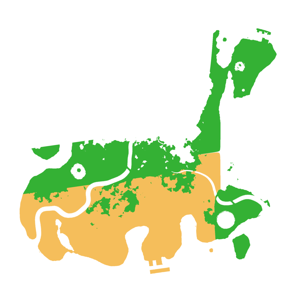 Biome Rust Map: Procedural Map, Size: 3000, Seed: 6953841