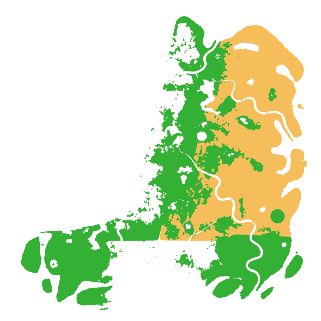 Biome Rust Map: Procedural Map, Size: 6000, Seed: 1175327055