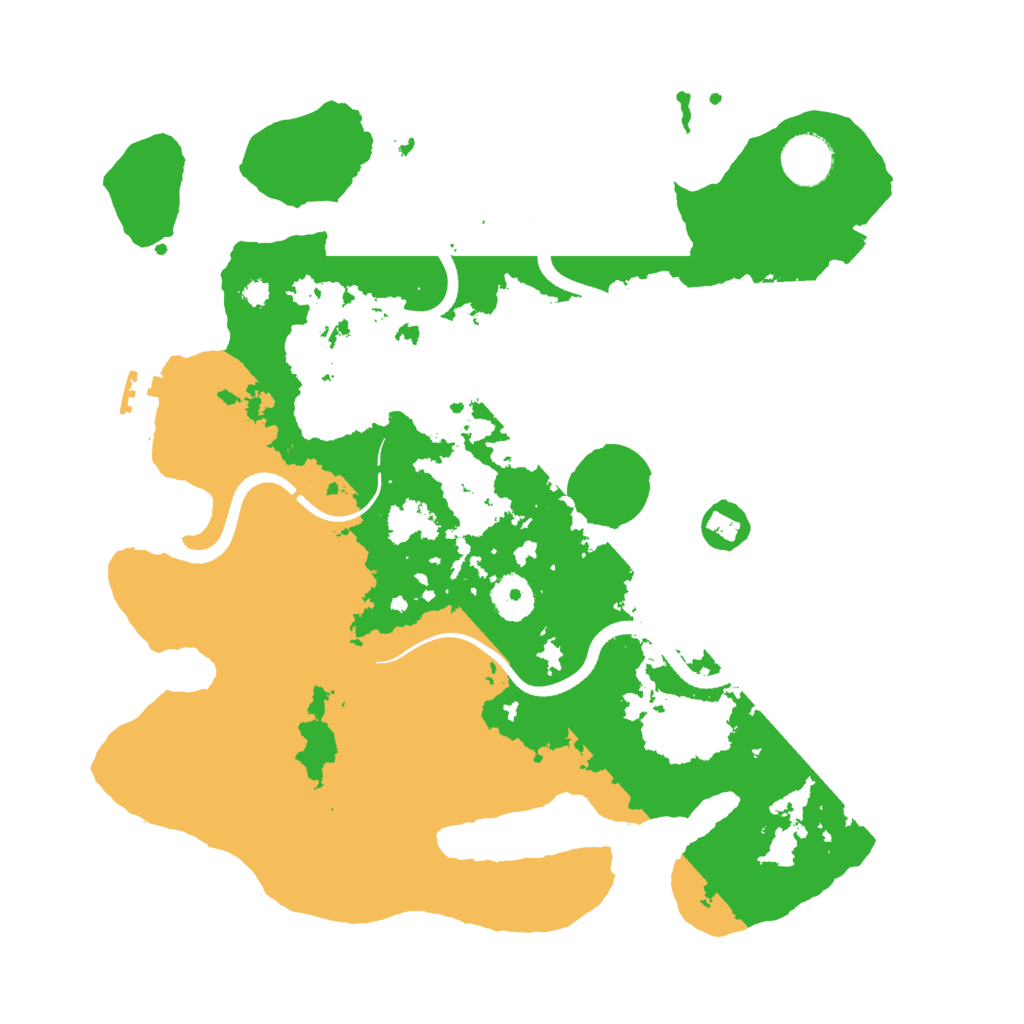 Biome Rust Map: Procedural Map, Size: 3500, Seed: 25071994