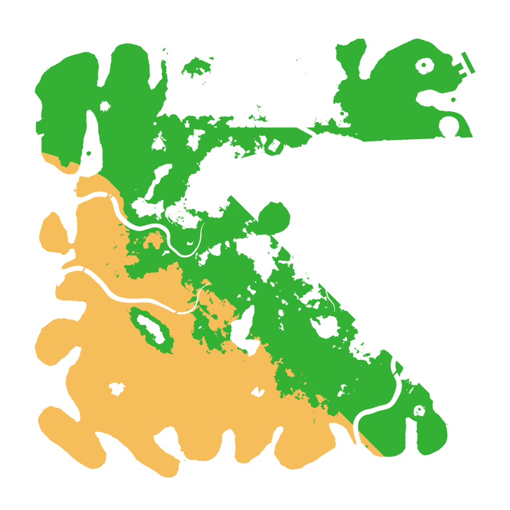 Biome Rust Map: Procedural Map, Size: 4500, Seed: 324876