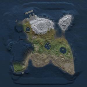 Thumbnail Rust Map: Procedural Map, Size: 2000, Seed: 1234567891, 6 Monuments