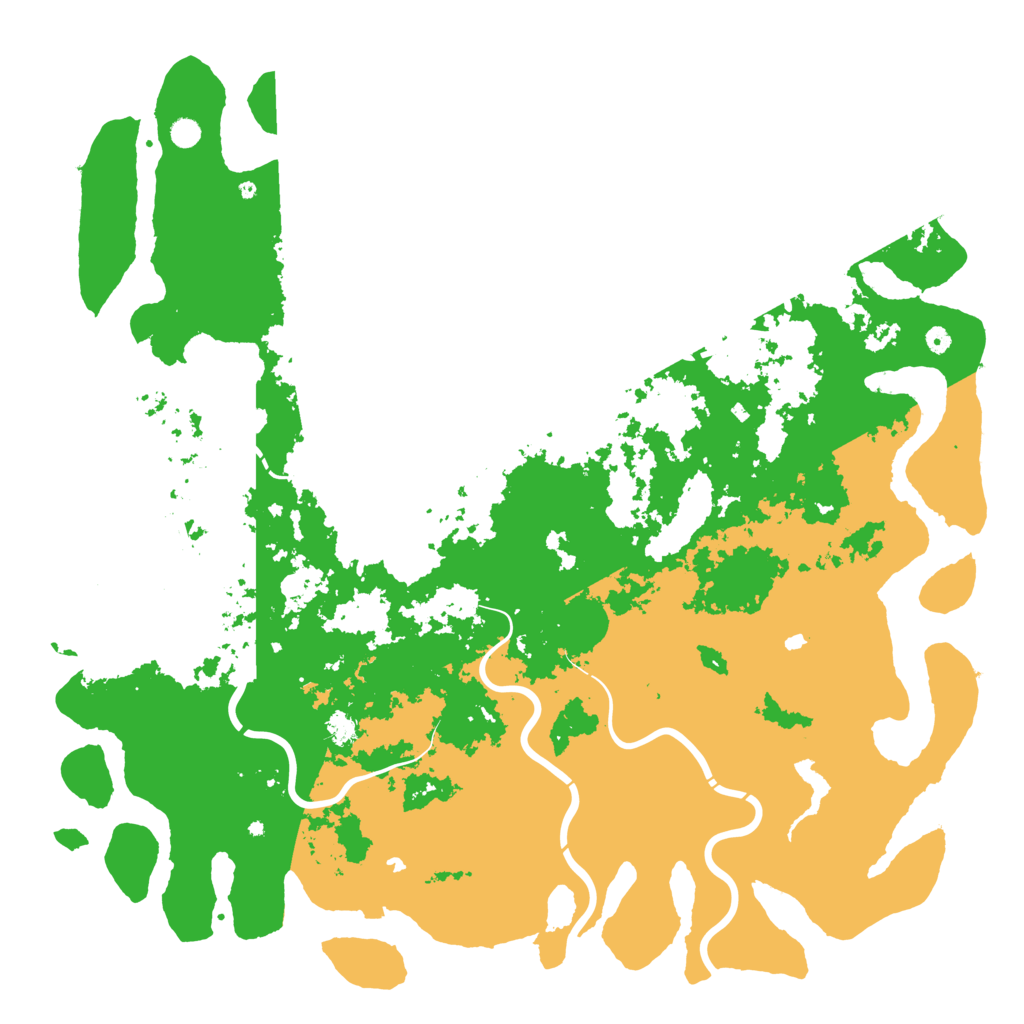 Biome Rust Map: Procedural Map, Size: 6000, Seed: 60606