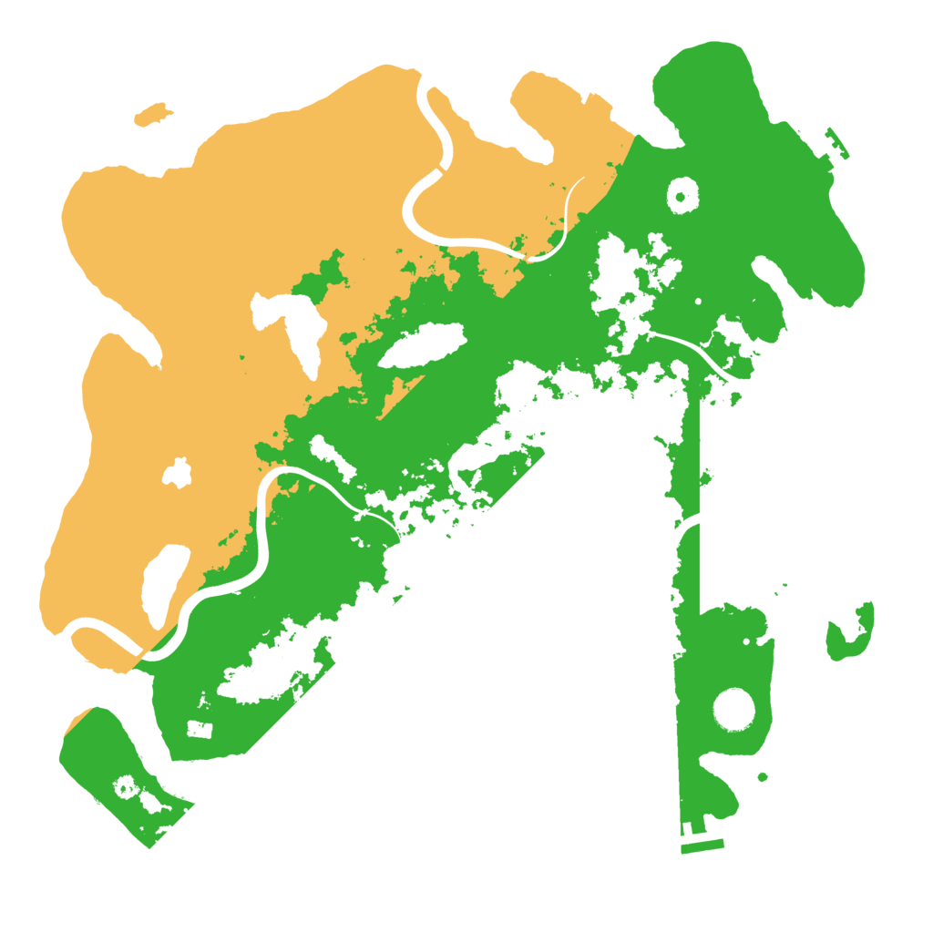 Biome Rust Map: Procedural Map, Size: 4000, Seed: 64520003