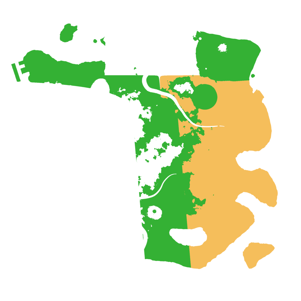 Biome Rust Map: Procedural Map, Size: 3200, Seed: 765387