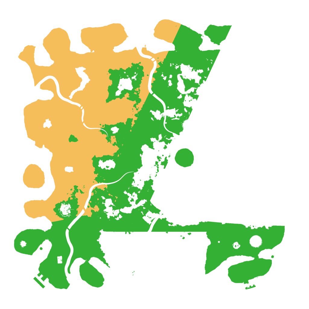 Biome Rust Map: Procedural Map, Size: 4500, Seed: 414432713