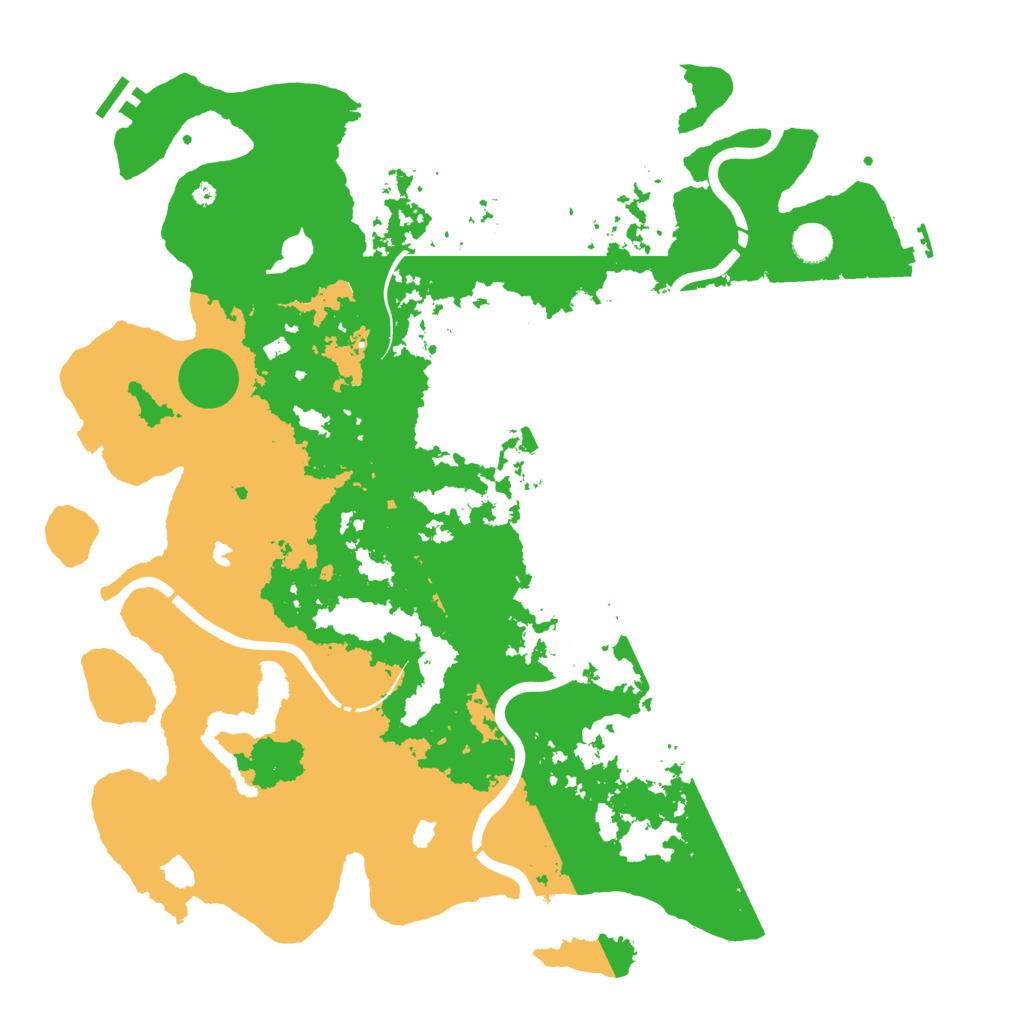 Biome Rust Map: Procedural Map, Size: 4500, Seed: 18208