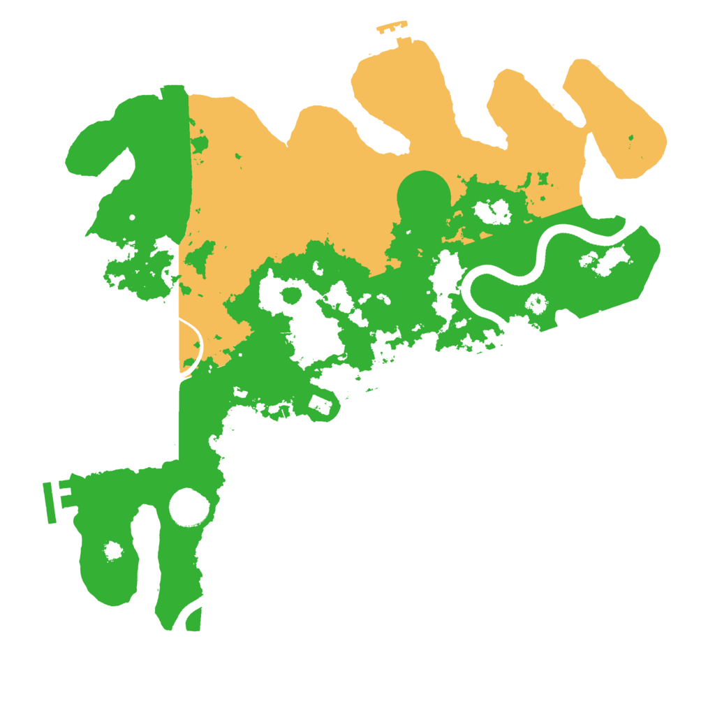 Biome Rust Map: Procedural Map, Size: 3500, Seed: 8909