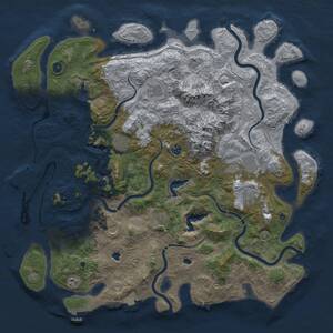 Thumbnail Rust Map: Procedural Map, Size: 5000, Seed: 1645681951, 15 Monuments