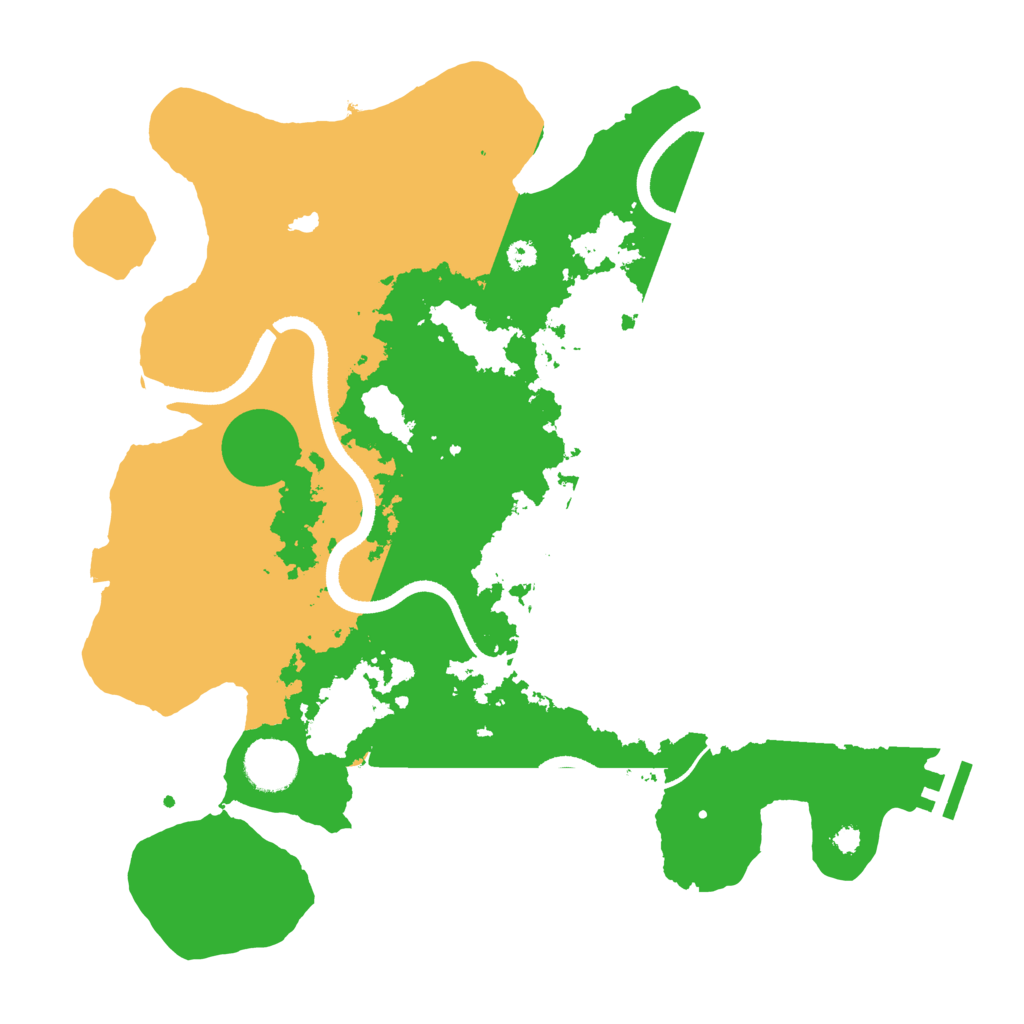 Biome Rust Map: Procedural Map, Size: 3500, Seed: 1793636761