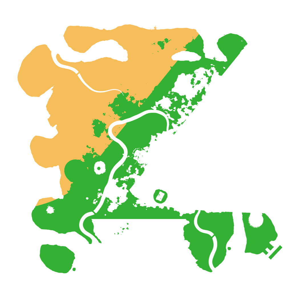 Biome Rust Map: Procedural Map, Size: 3500, Seed: 195762373
