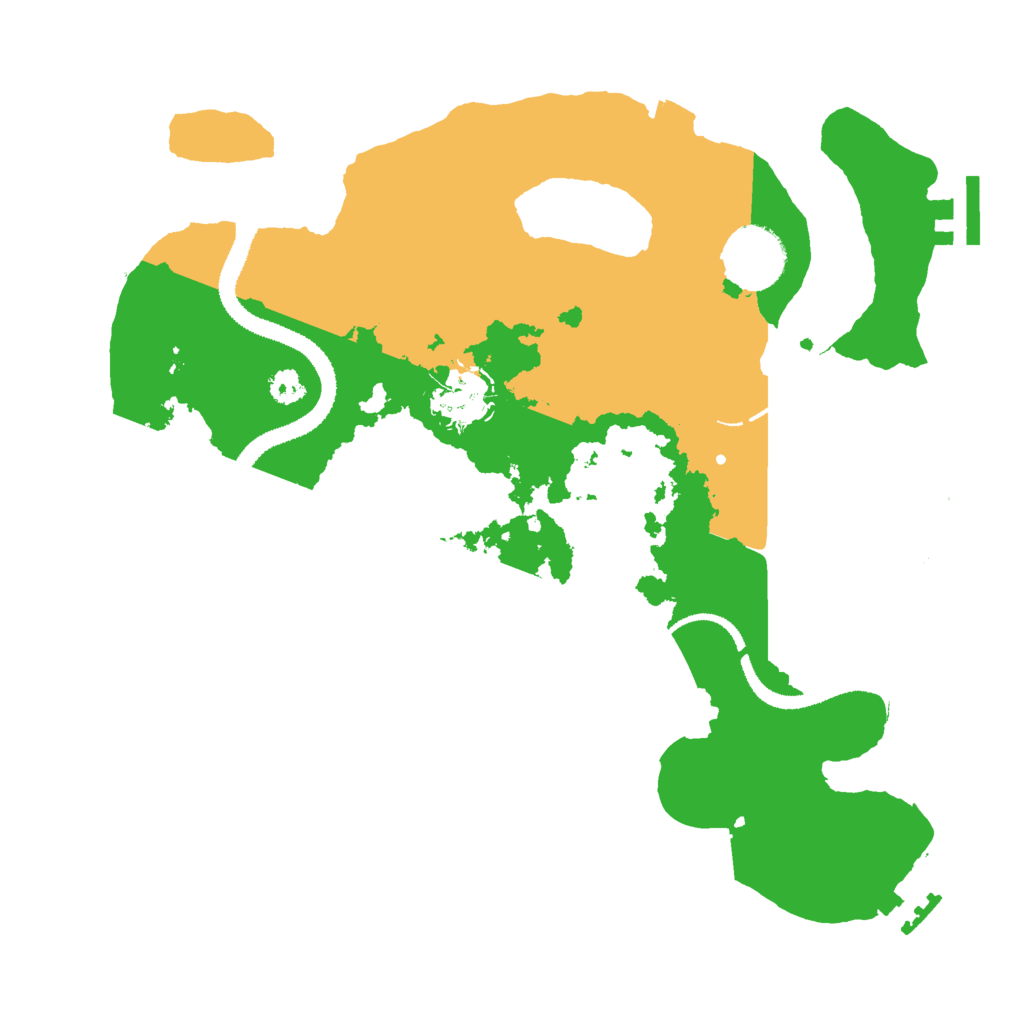 Biome Rust Map: Procedural Map, Size: 3000, Seed: 1092355525