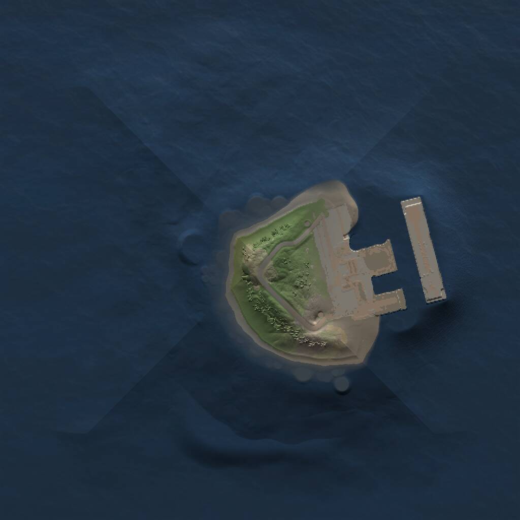 Rust Map: Procedural Map, Size: 1000, Seed: 7677, 2 Monuments