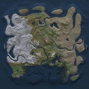 Thumbnail Rust Map: Procedural Map, Size: 4250, Seed: 1533488734, 17 Monuments