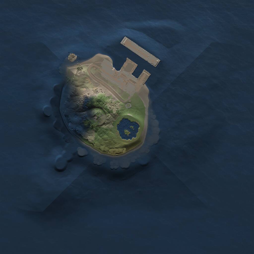 Rust Map: Procedural Map, Size: 1200, Seed: 5463274, 2 Monuments