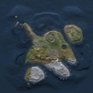 Thumbnail Rust Map: Procedural Map, Size: 2000, Seed: 467328064, 5 Monuments
