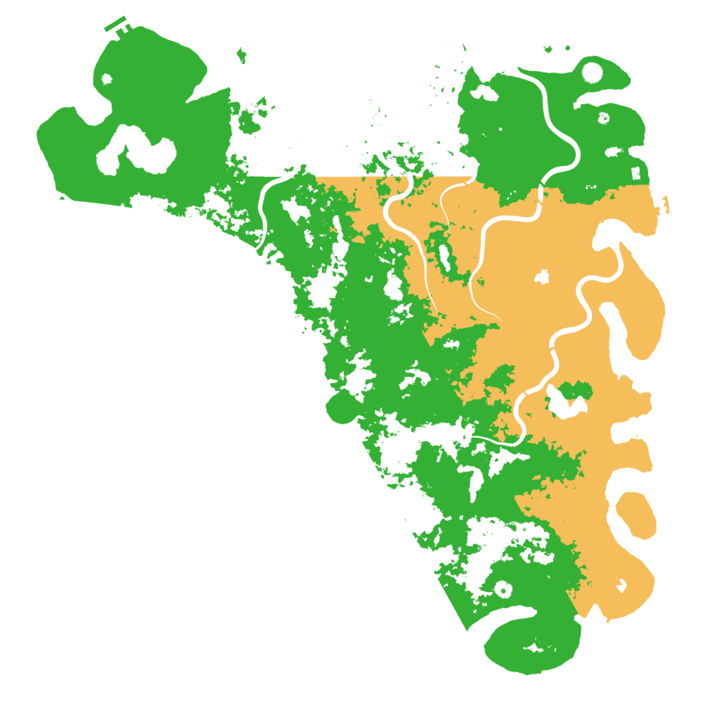 Biome Rust Map: Procedural Map, Size: 6000, Seed: 1619827741