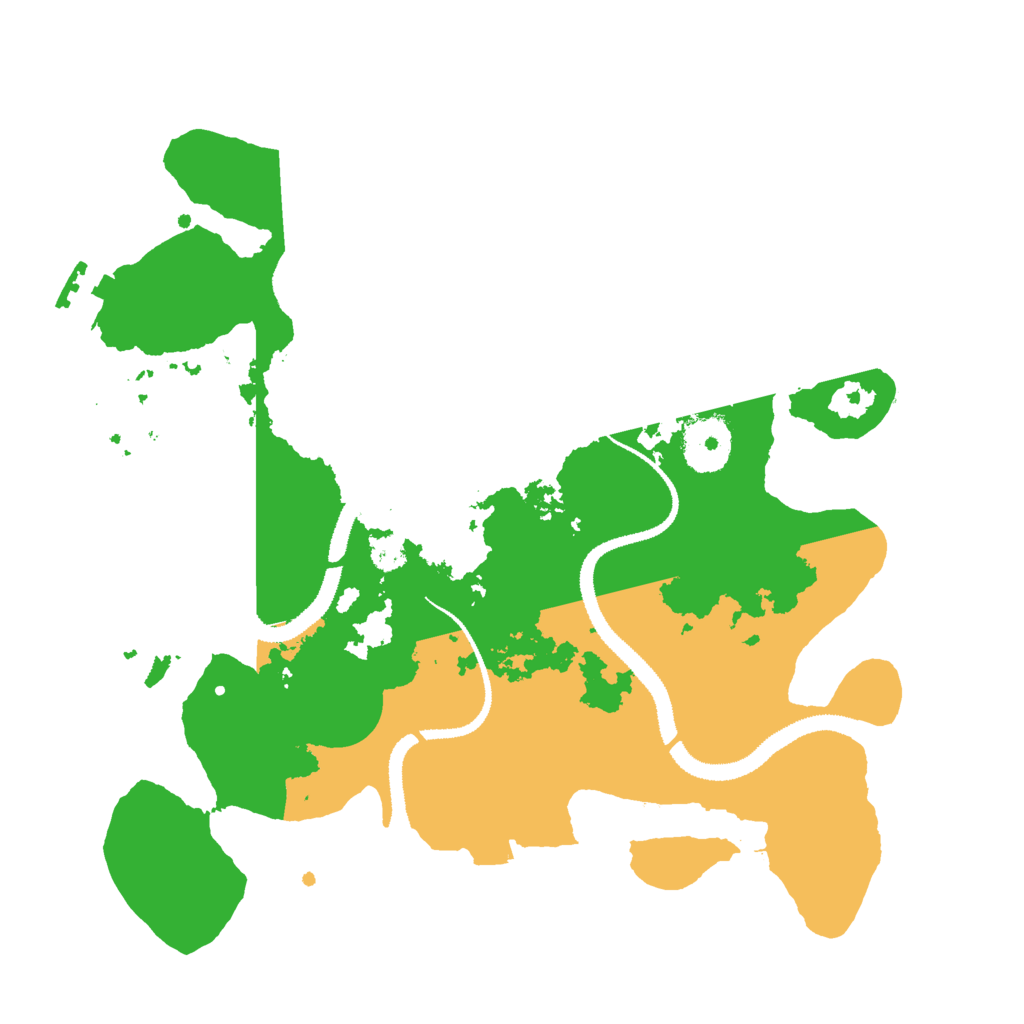 Biome Rust Map: Procedural Map, Size: 3000, Seed: 2095259400