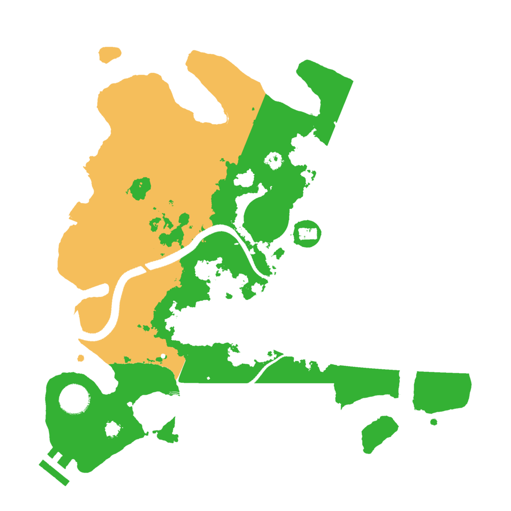 Biome Rust Map: Procedural Map, Size: 3000, Seed: 5208952