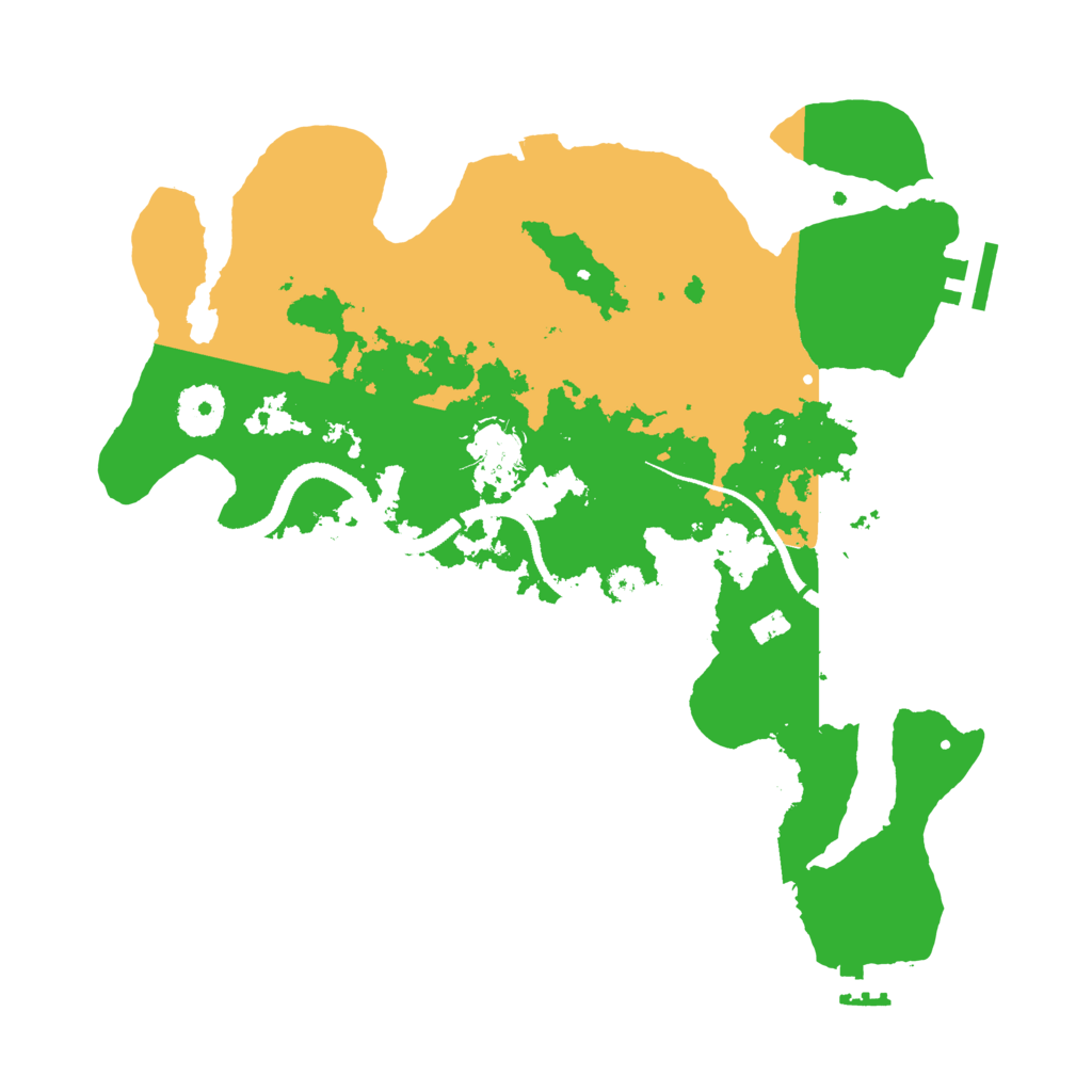 Biome Rust Map: Procedural Map, Size: 3250, Seed: 2434889