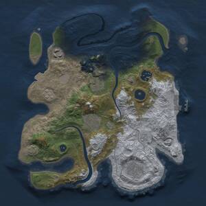 Thumbnail Rust Map: Procedural Map, Size: 2900, Seed: 3655011, 12 Monuments