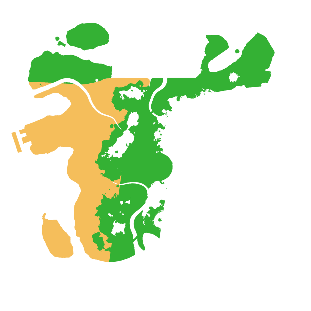 Biome Rust Map: Procedural Map, Size: 3000, Seed: 610758