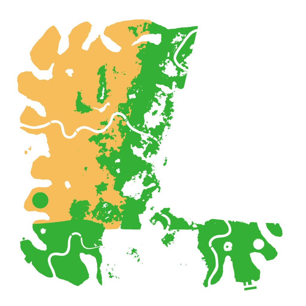 Biome Rust Map: Procedural Map, Size: 5000, Seed: 736114999