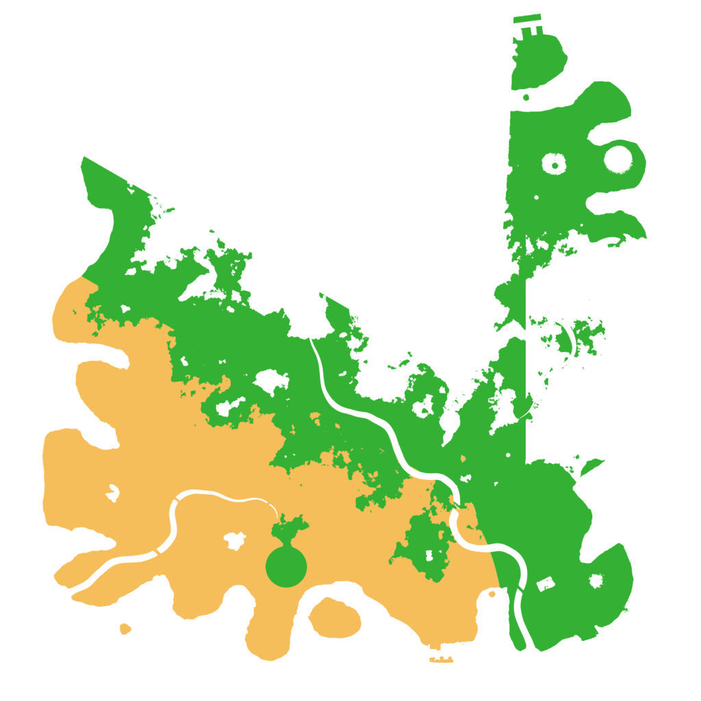 Biome Rust Map: Procedural Map, Size: 4500, Seed: 557558167