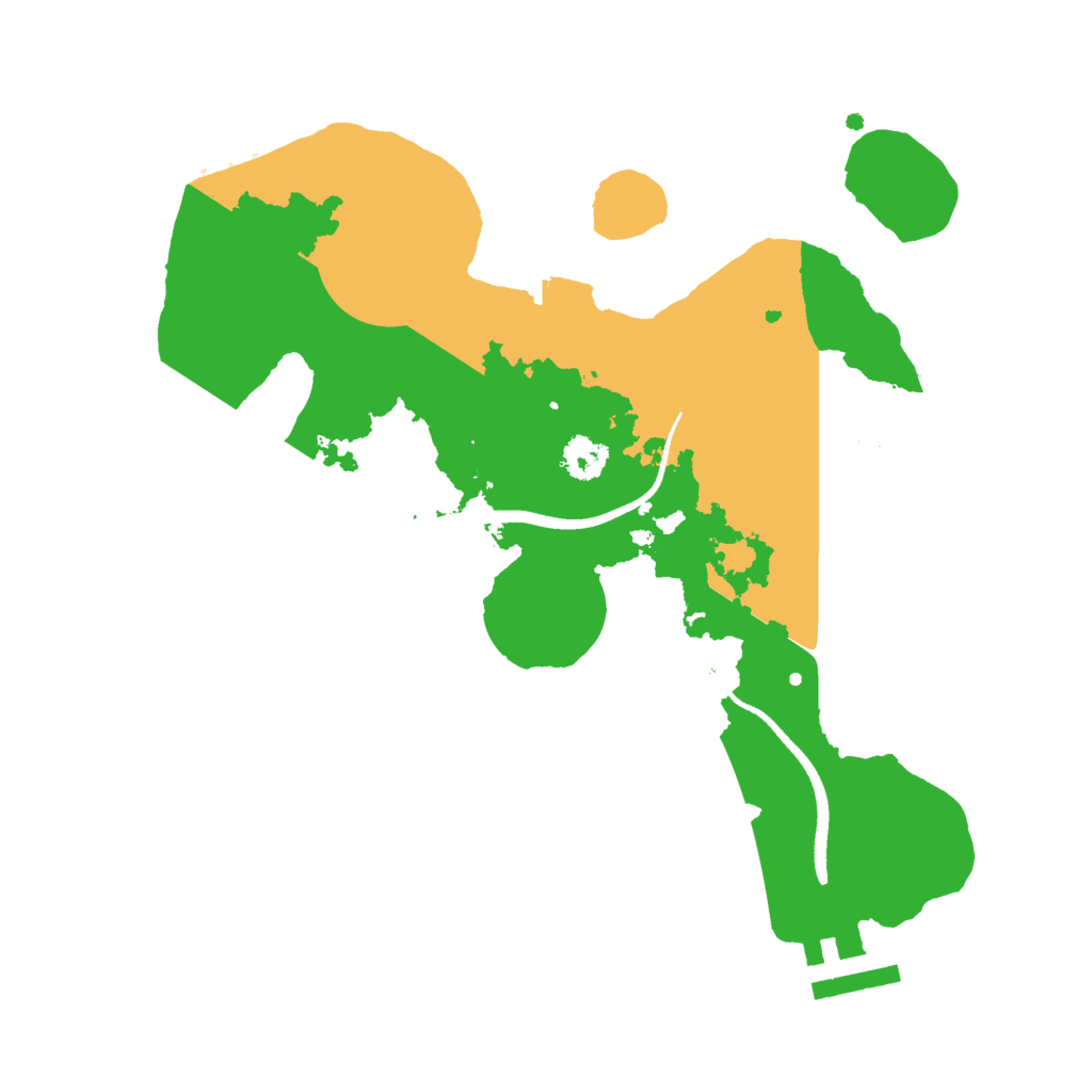 Biome Rust Map: Procedural Map, Size: 2500, Seed: 246448387