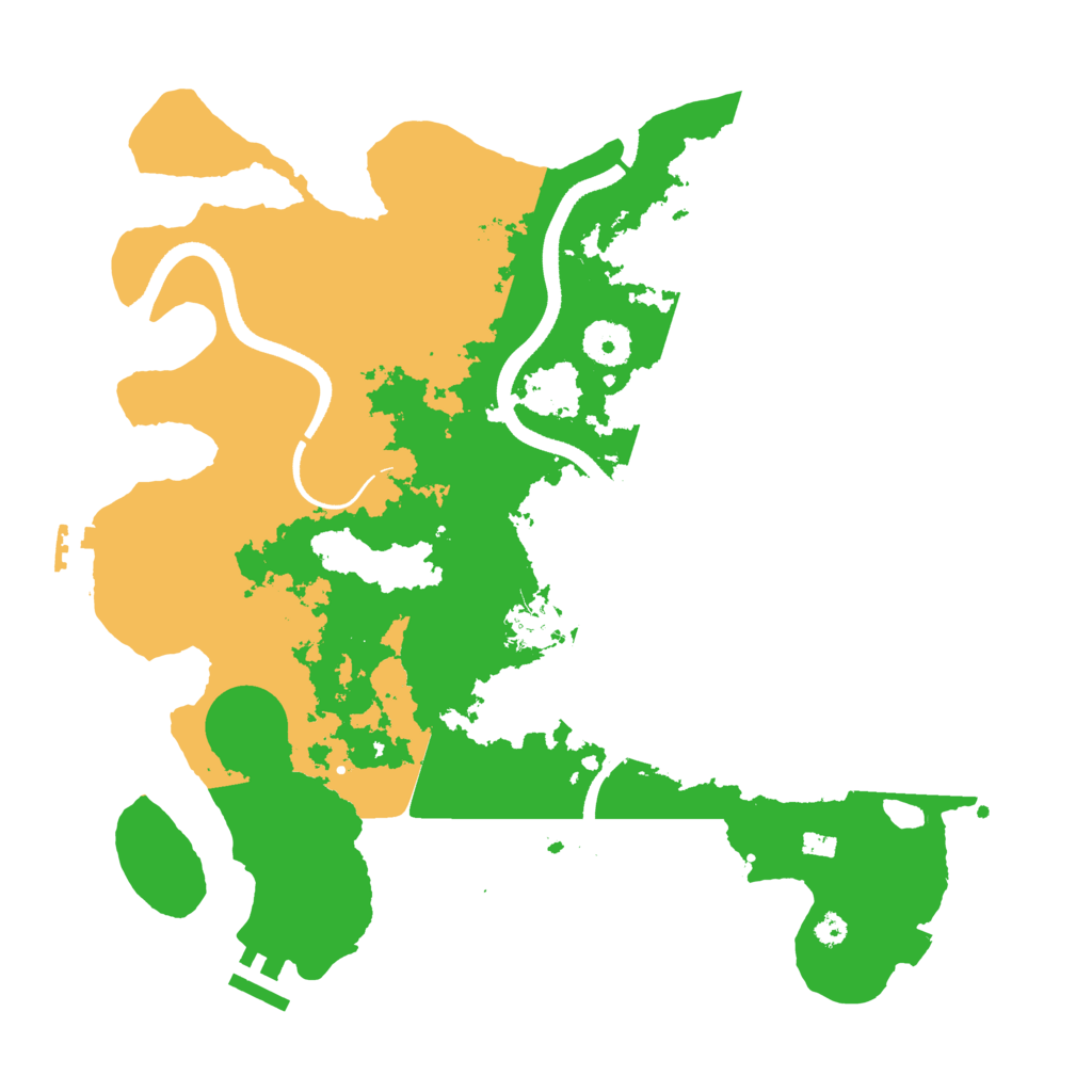 Biome Rust Map: Procedural Map, Size: 3500, Seed: 964318872